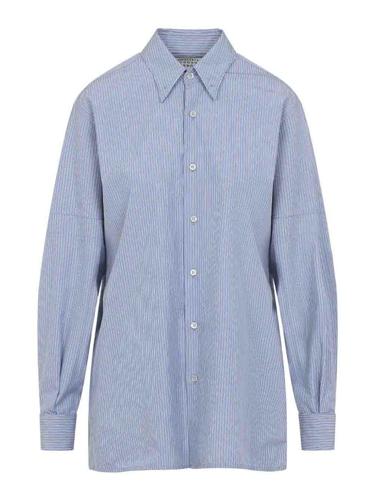 Maison Margiela - long sleeve striped shirt button front