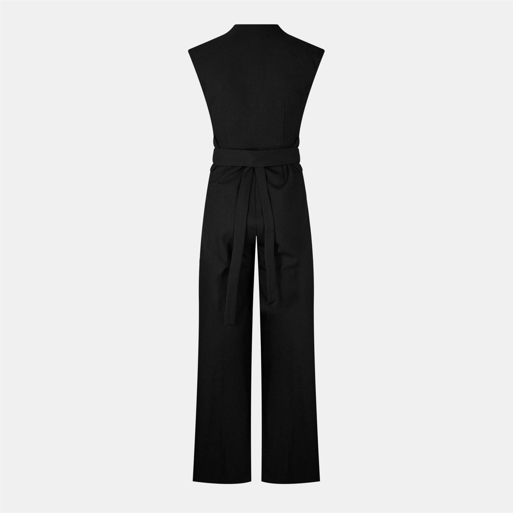 Odd Muse Womens Wrap Jumpsuit in Black - X-Large
