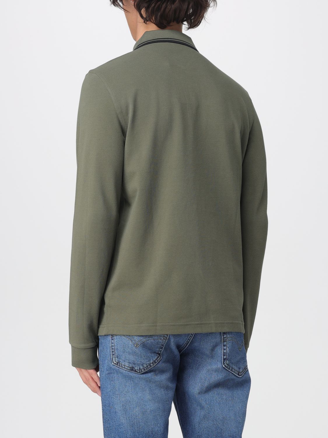 Polo Shirt Men color Green