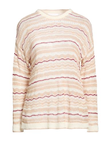 Woman Sweater Camel Size L Alpaca wool, Polyamide, Virgin Wool