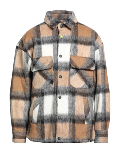 Man Shirt Camel Size 36 Wool, Polyester
