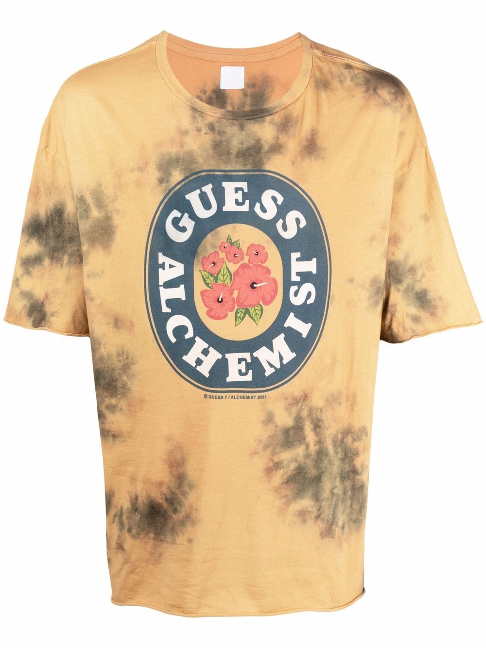 Tie-dye logo T-shirt - Neutrals
