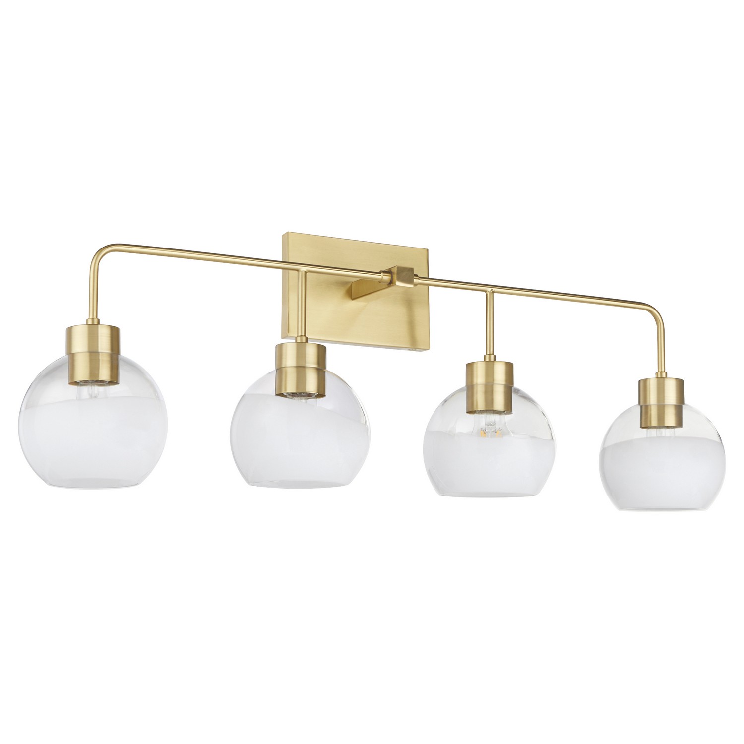 Aged Brass Bathroom Vanity Light from the Lacy Collection