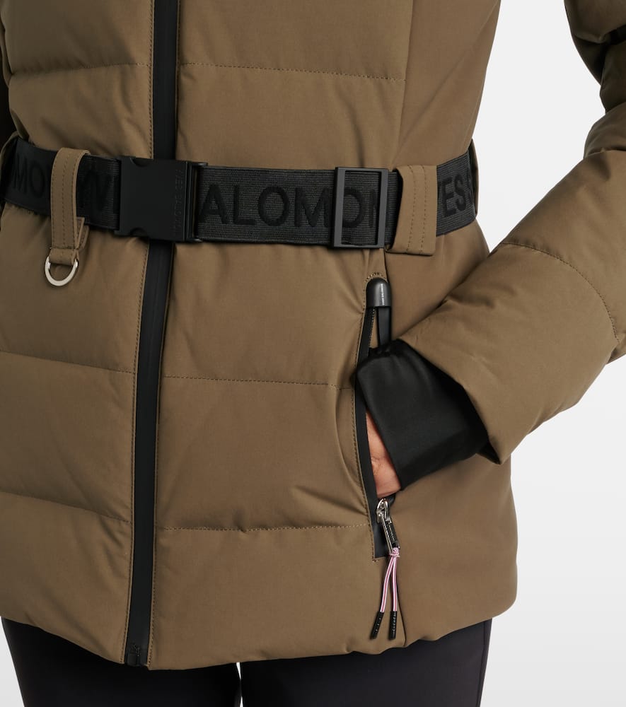 Doudoune 64cm belted down jacket