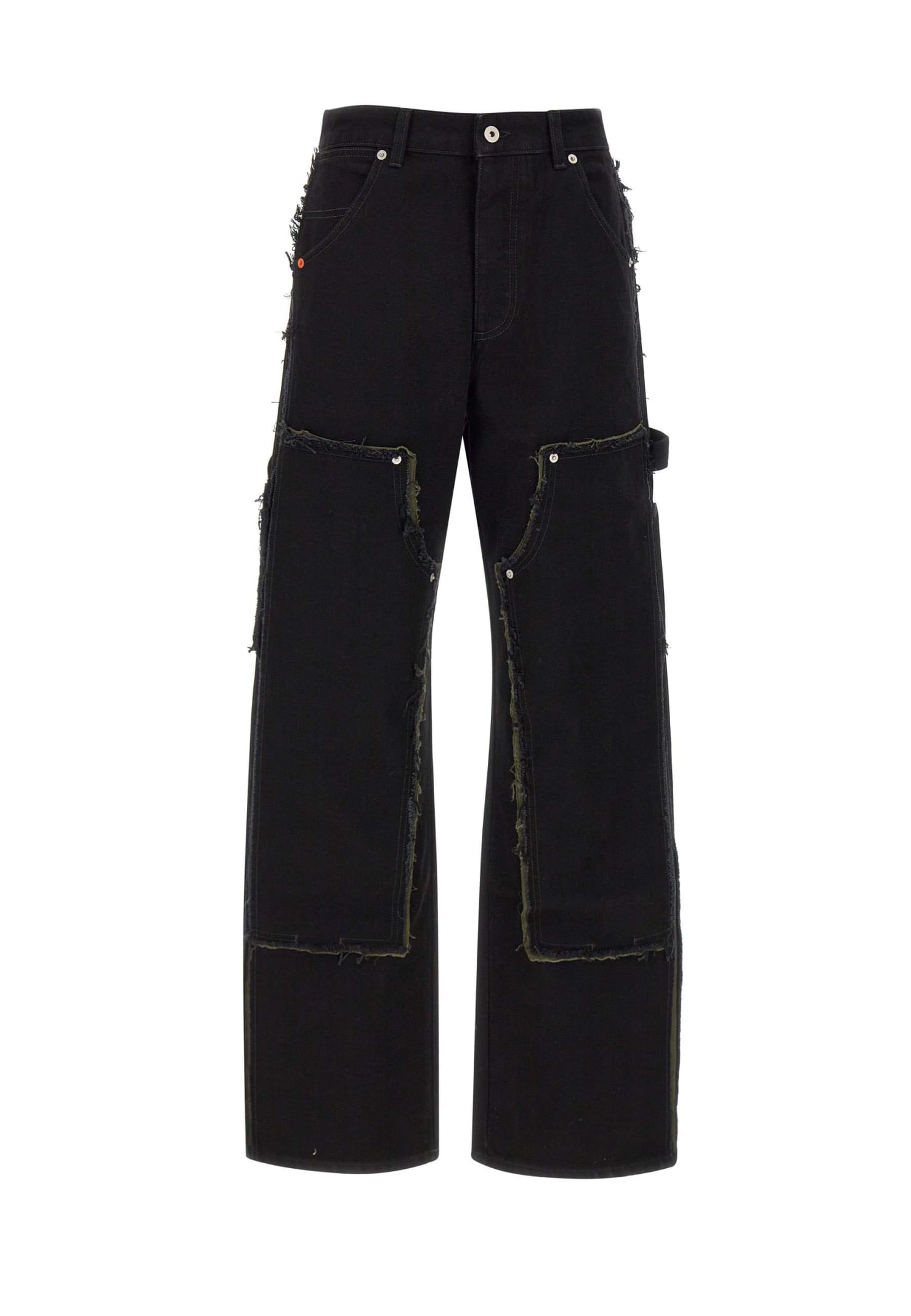 Rebuilt wide-leg carpenter jeans - Black