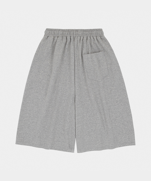 Soft Mesh Sweat Bermuda Pants Gray