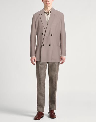 Man Blazer Light brown Size 42 Polyester, Wool, Elastane