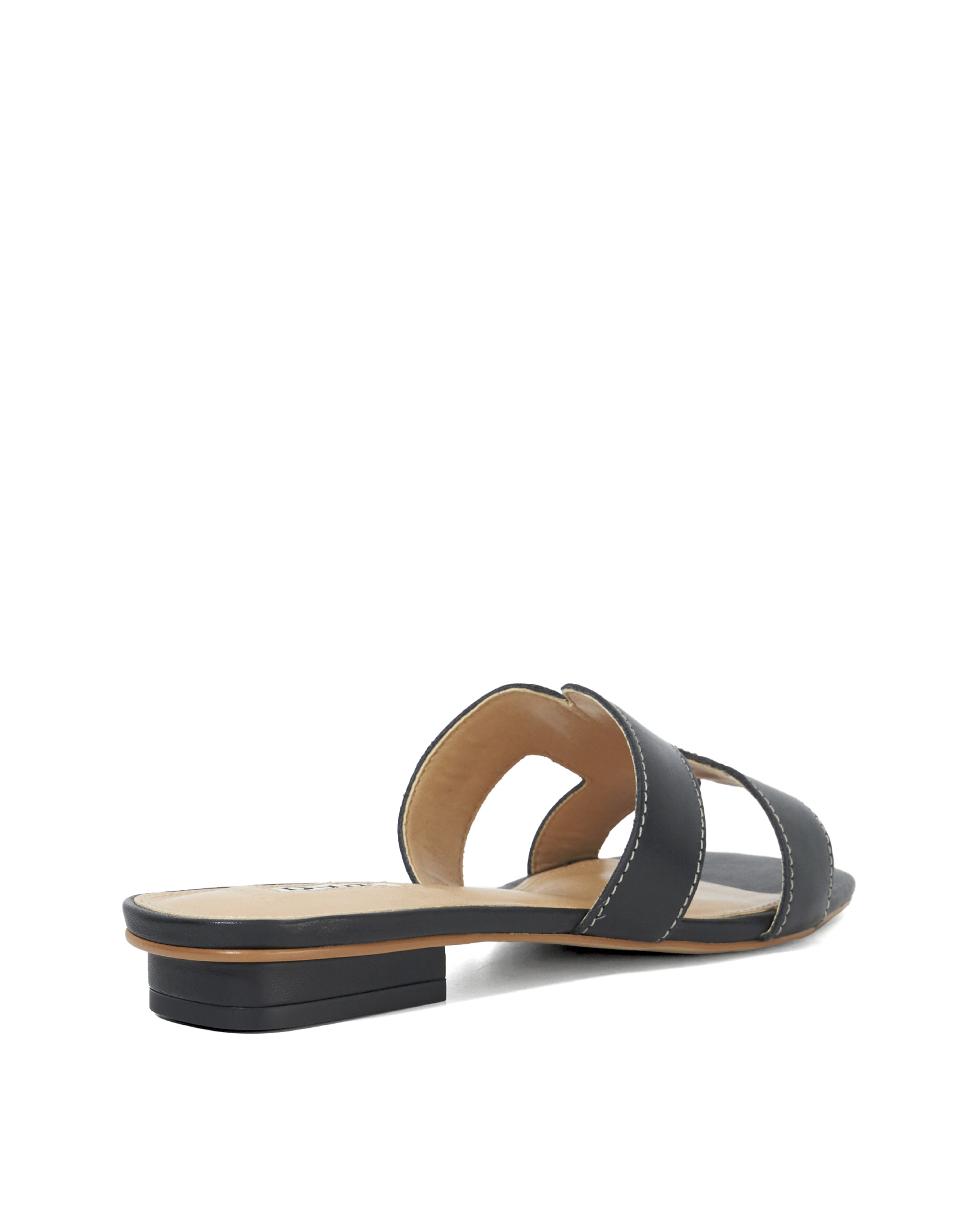 Dune Loupe Leather Sandals Wide Fit