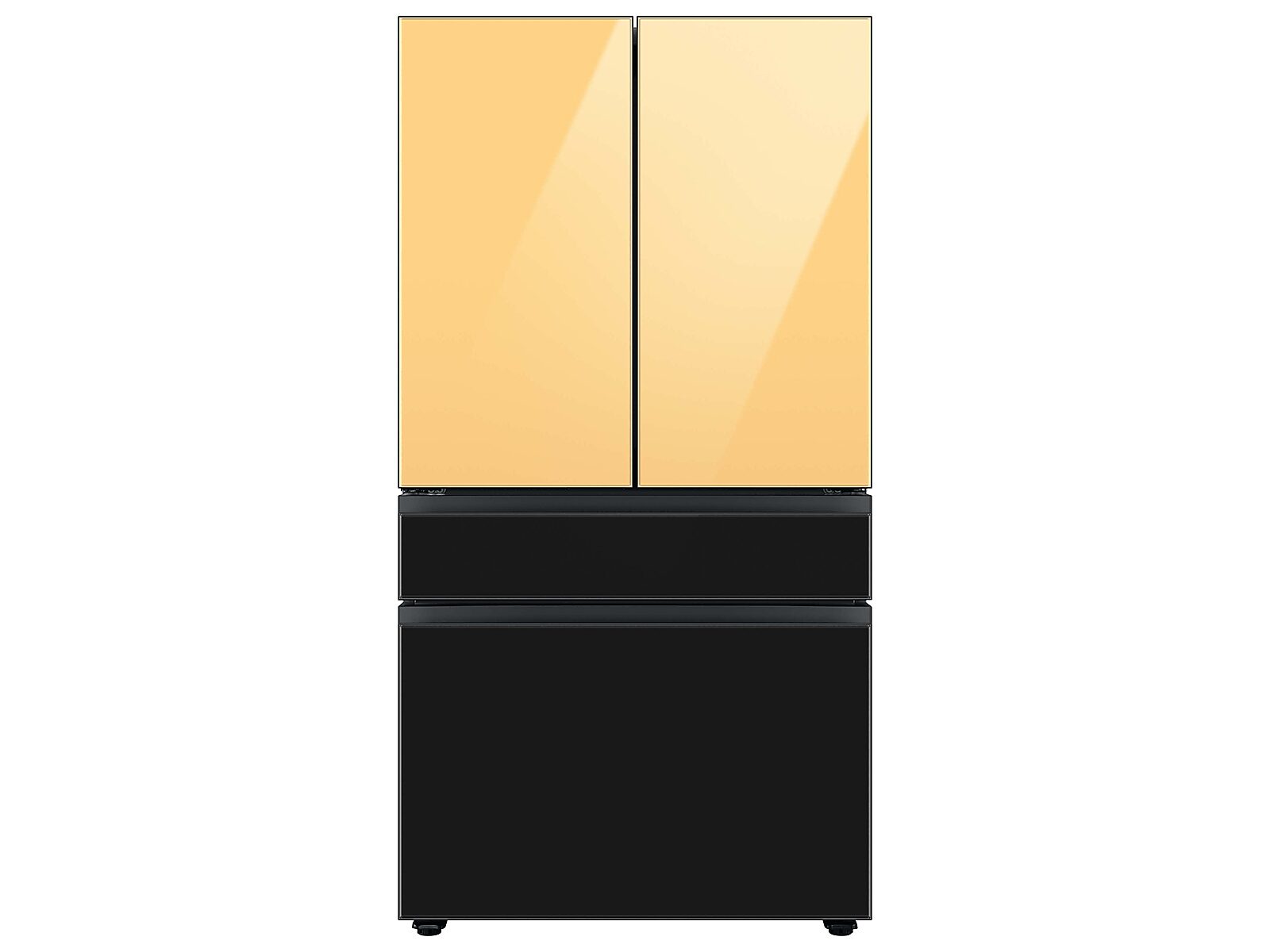 Bespoke 4-Door French Door Refrigerator Panel in Charcoal Glass - Middle Panel(RA-F36DMM33/AA)