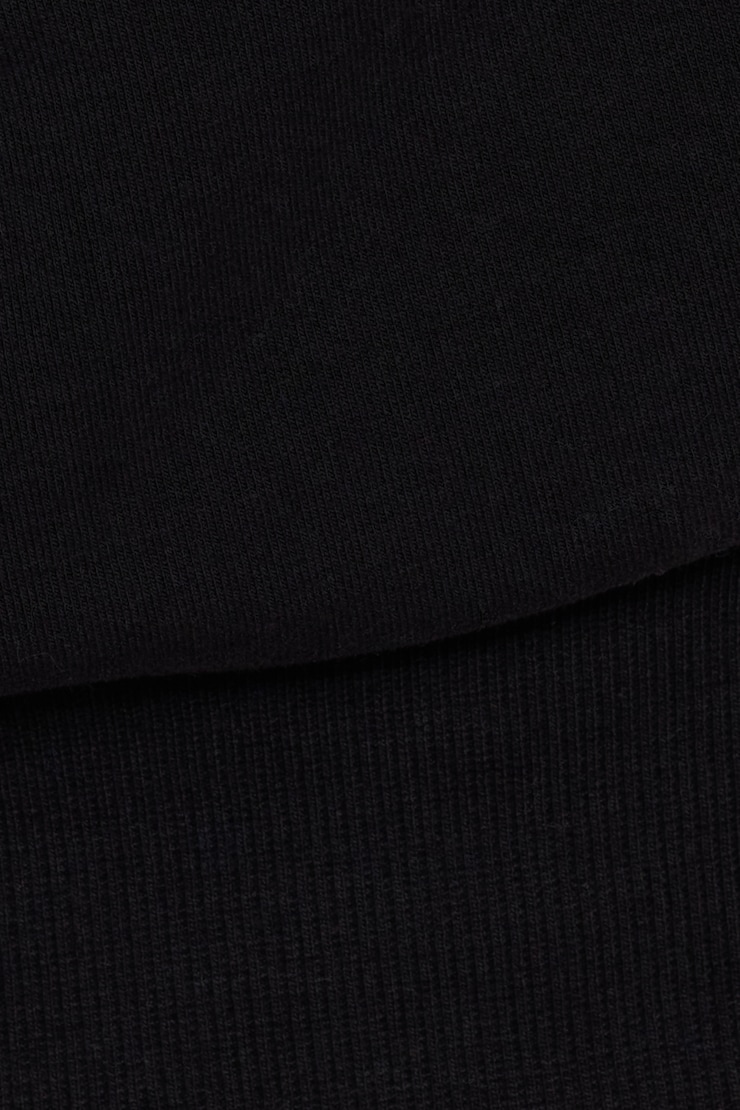 StretchTerry™ Off Shoulder Top - Black - Women Clothing