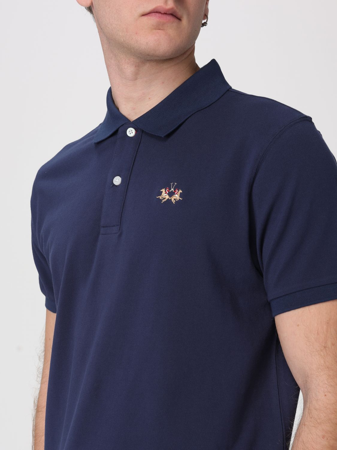 Polo Shirt Men color Blue