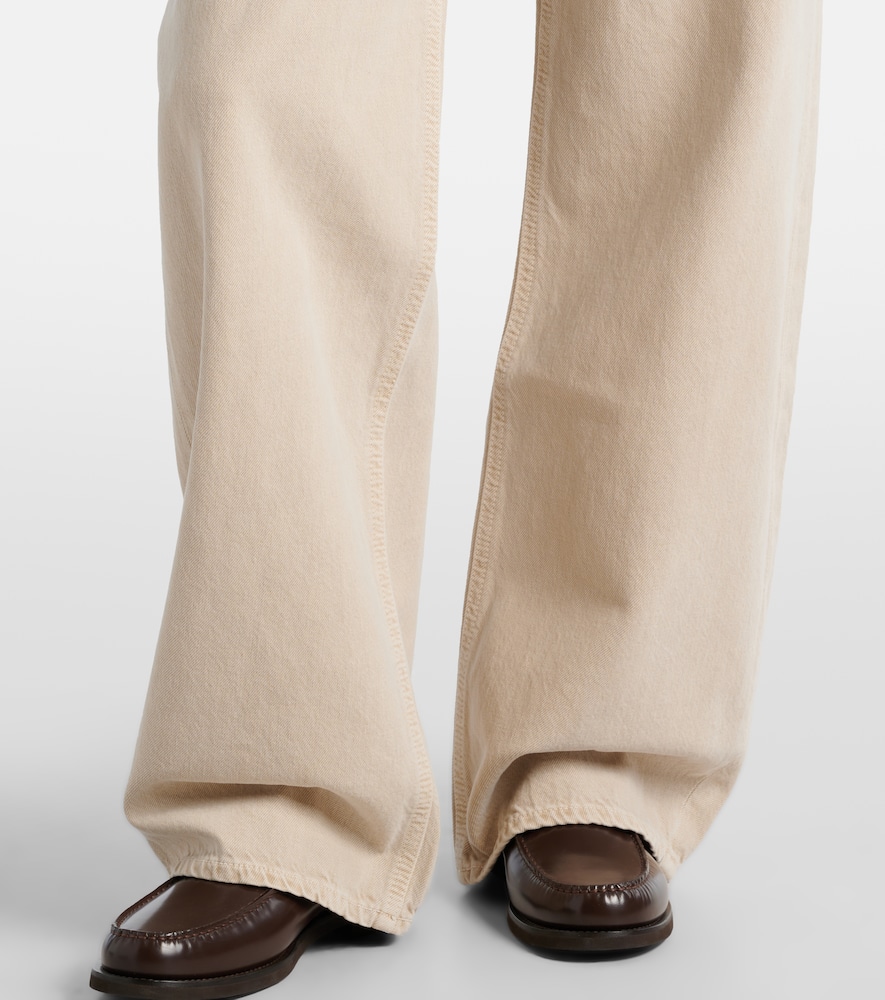 Low Curve mid-rise barrel-leg jeans