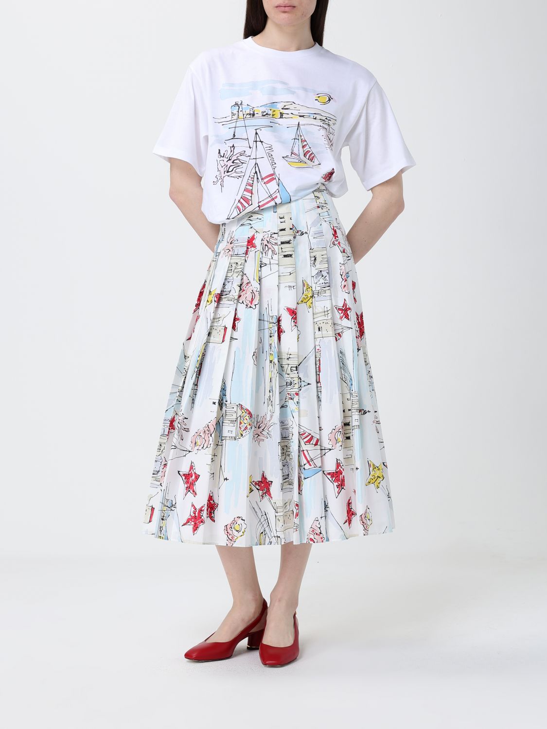Skirt Woman color White