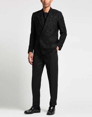 Man Blazer Black Size 42 Polyamide, Wool, Acrylic, Silk