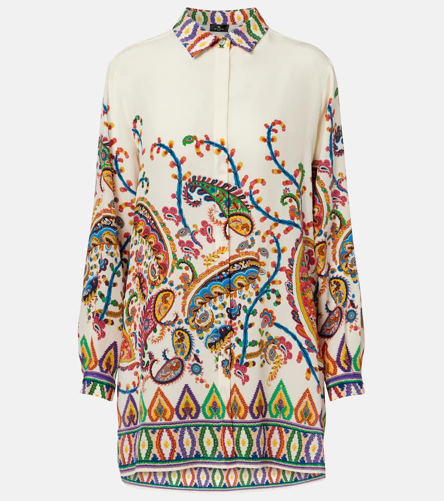 Paisley printed silk shirt