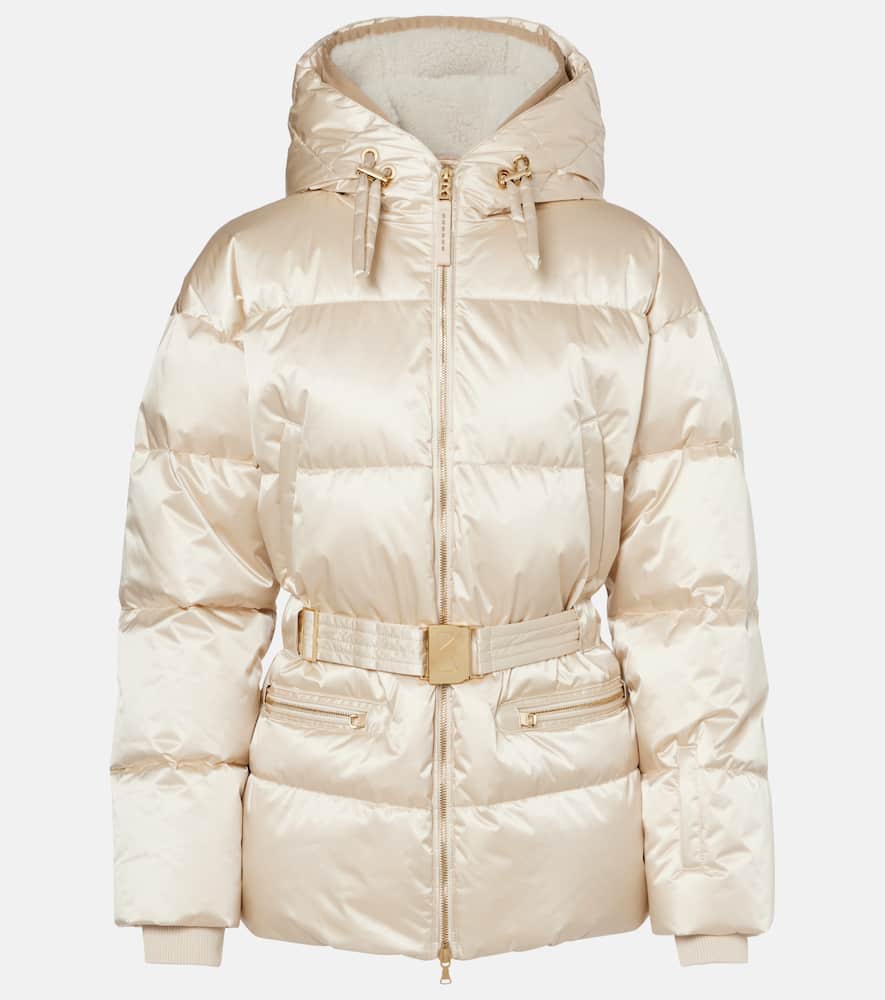 Lyra belted down ski jacket