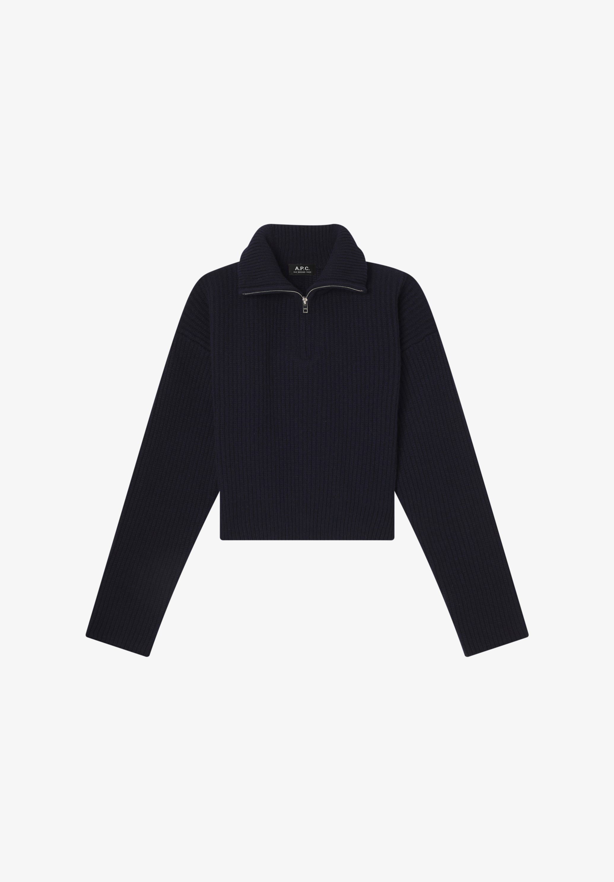 A. P.C. Women's Wide-rib sweater Size: Extra Small in Dark navy blue