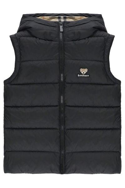 Burberry Kids Hooded Puffer Gilet