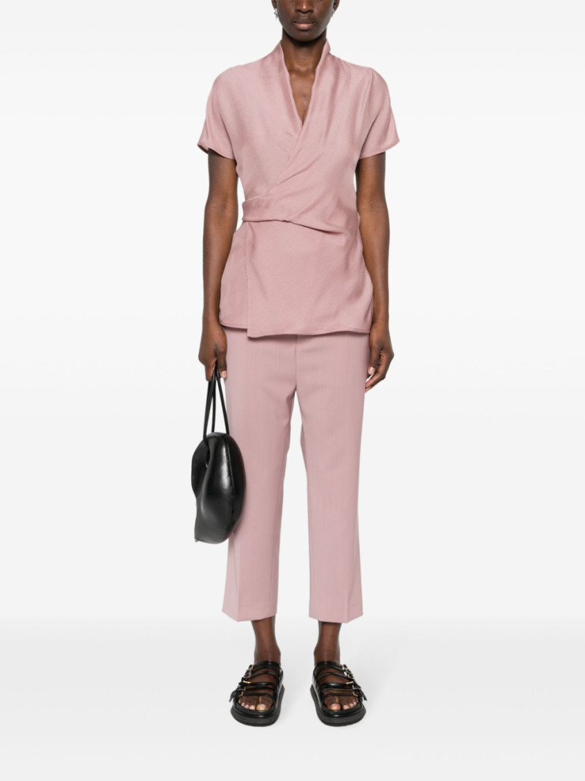 Straight-leg Cropped Tailored Pants