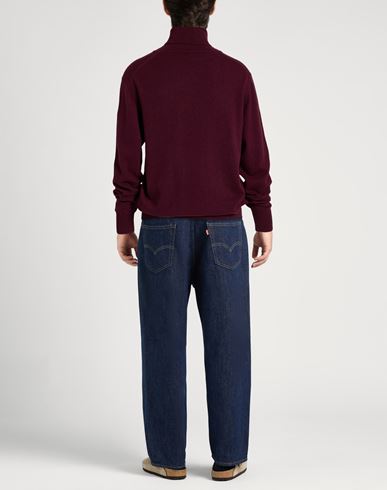 Man Turtleneck Burgundy Size XXL Wool