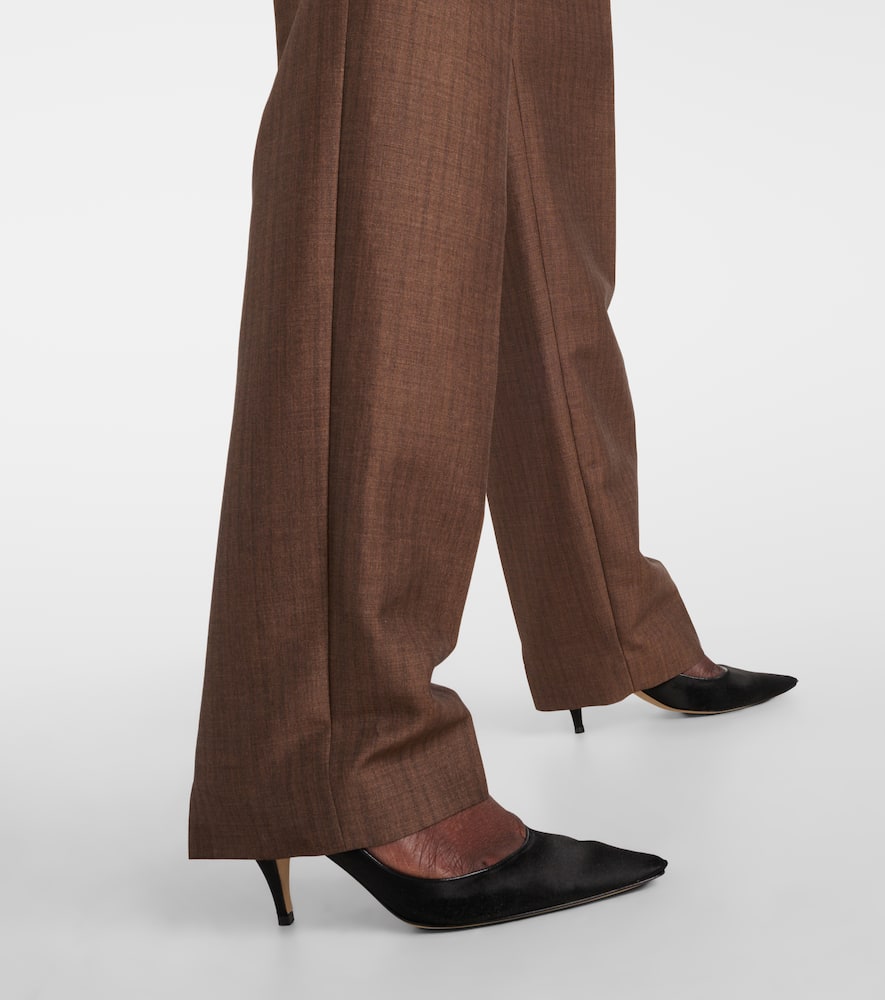 Norbert mohair and wool straight pants
