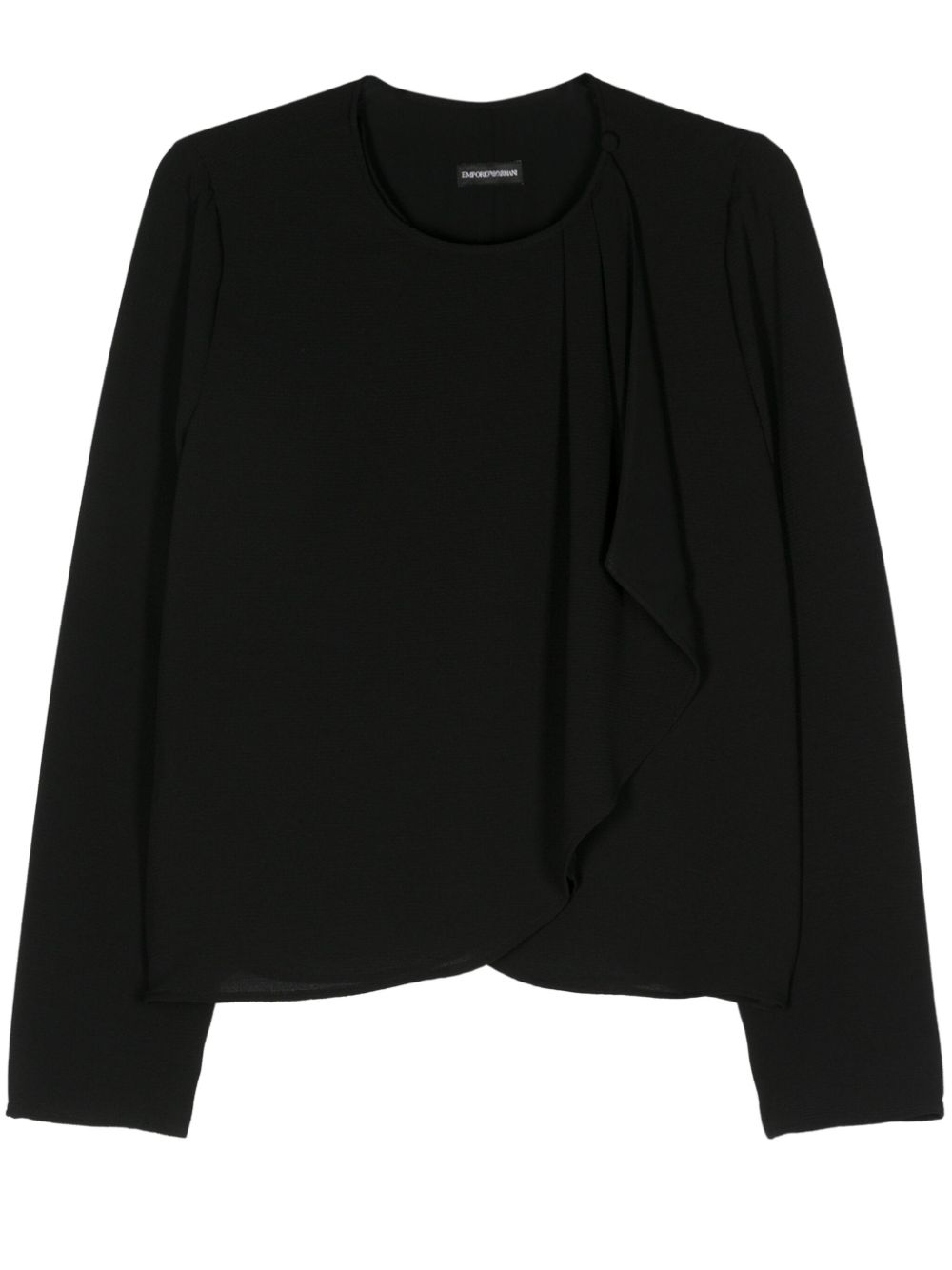Armure crepe wrap jacket - Black