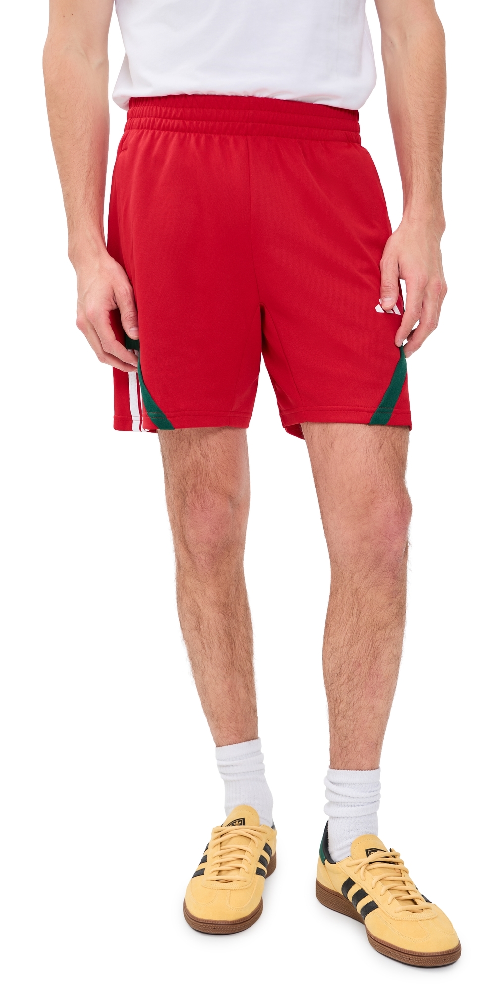 House of Tiro Nations Track Shorts 6.75 Better Scarlet/Team Dark Green