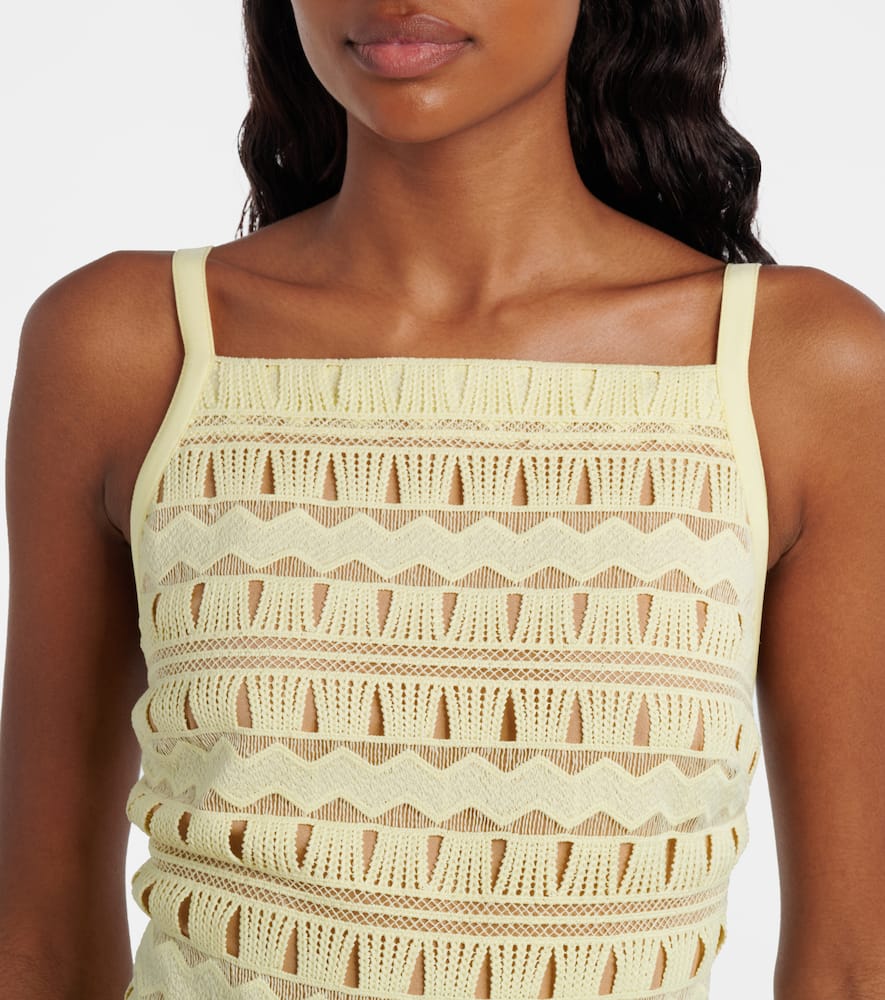 Macramé midi dress