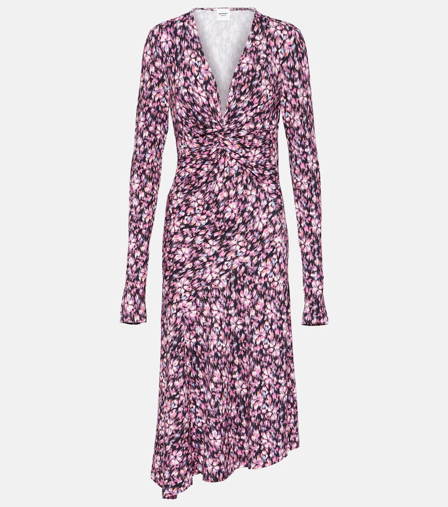 Lania printed jersey midi dress