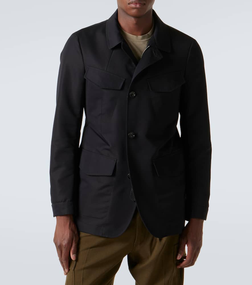 Cotton-blend field jacket