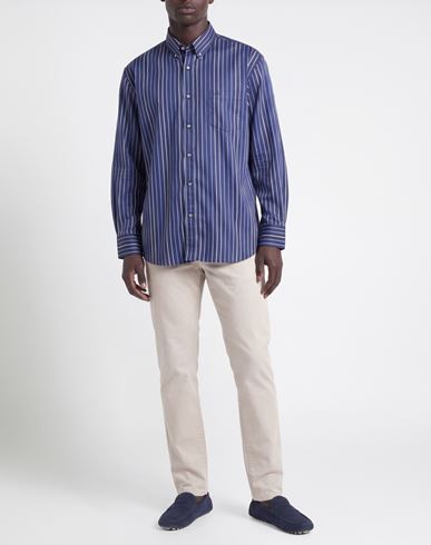 Man Shirt Midnight blue Size 7 Cotton