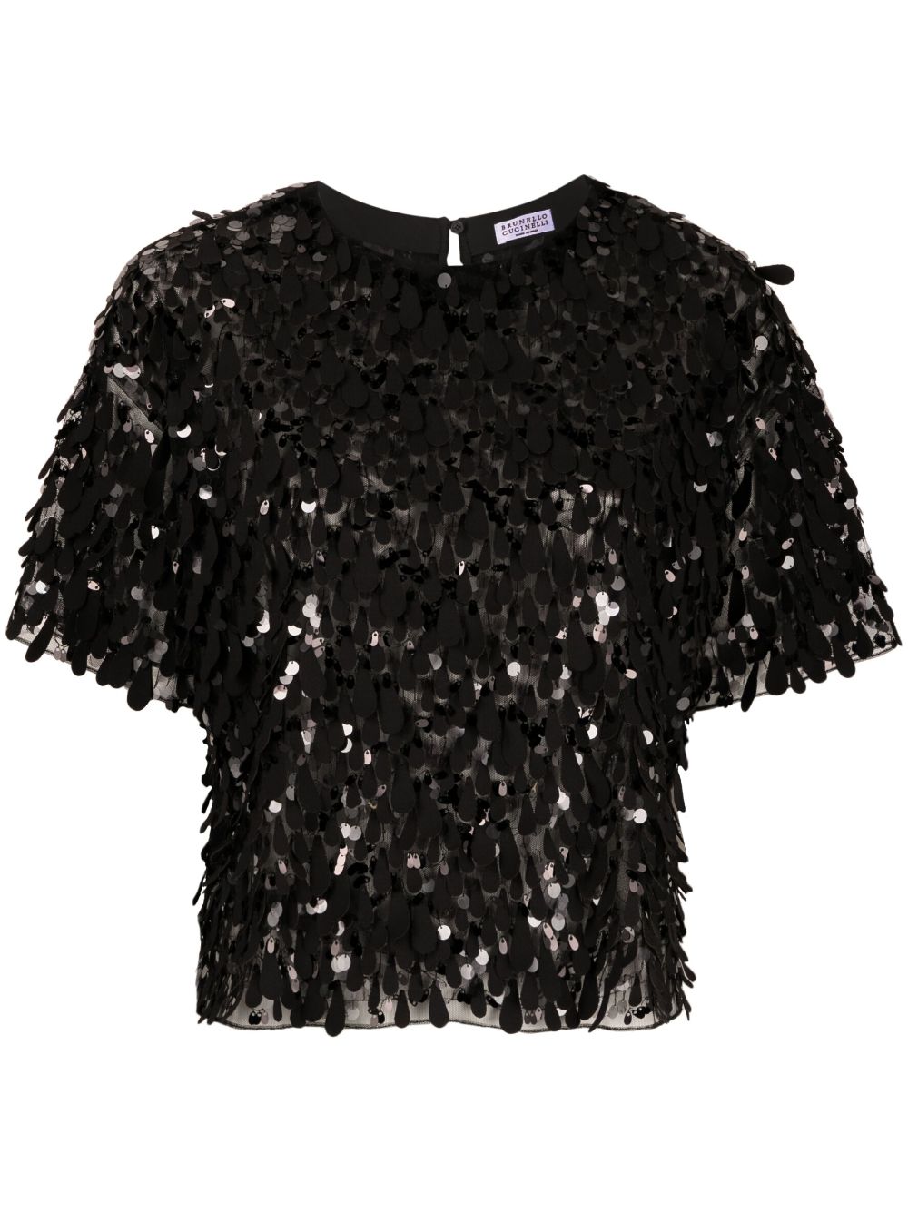 Jazz Droplet embellished T-shirt - Black