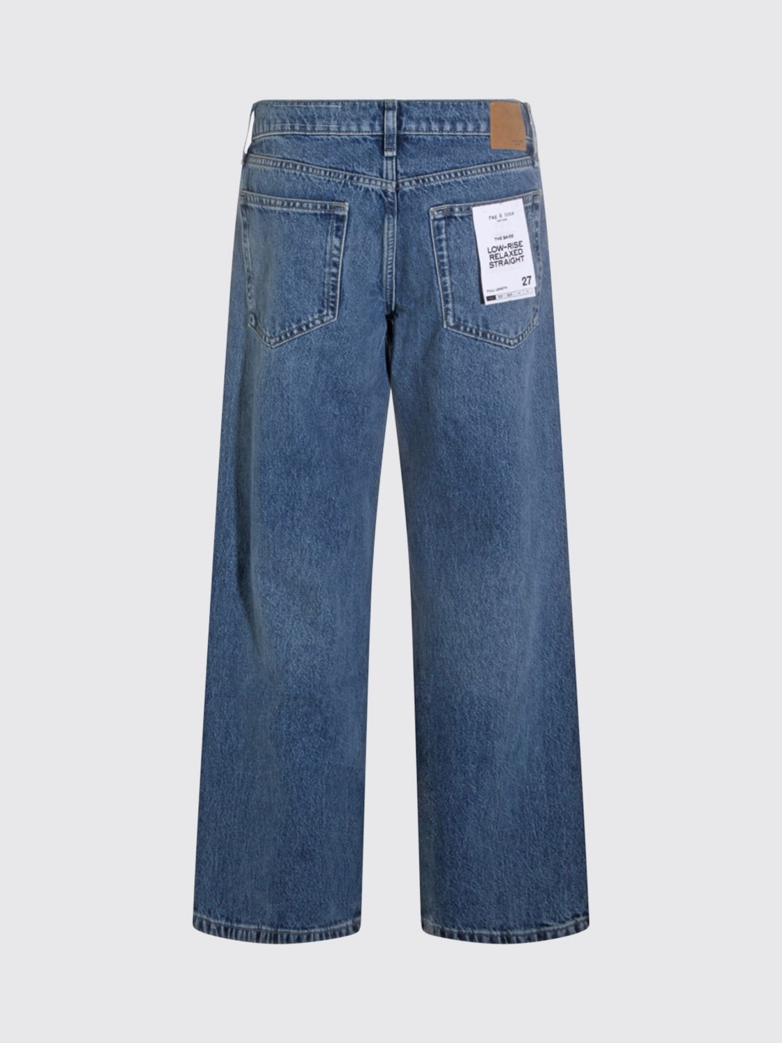 Saige High Rise Relaxed Straight Jeans in Echo