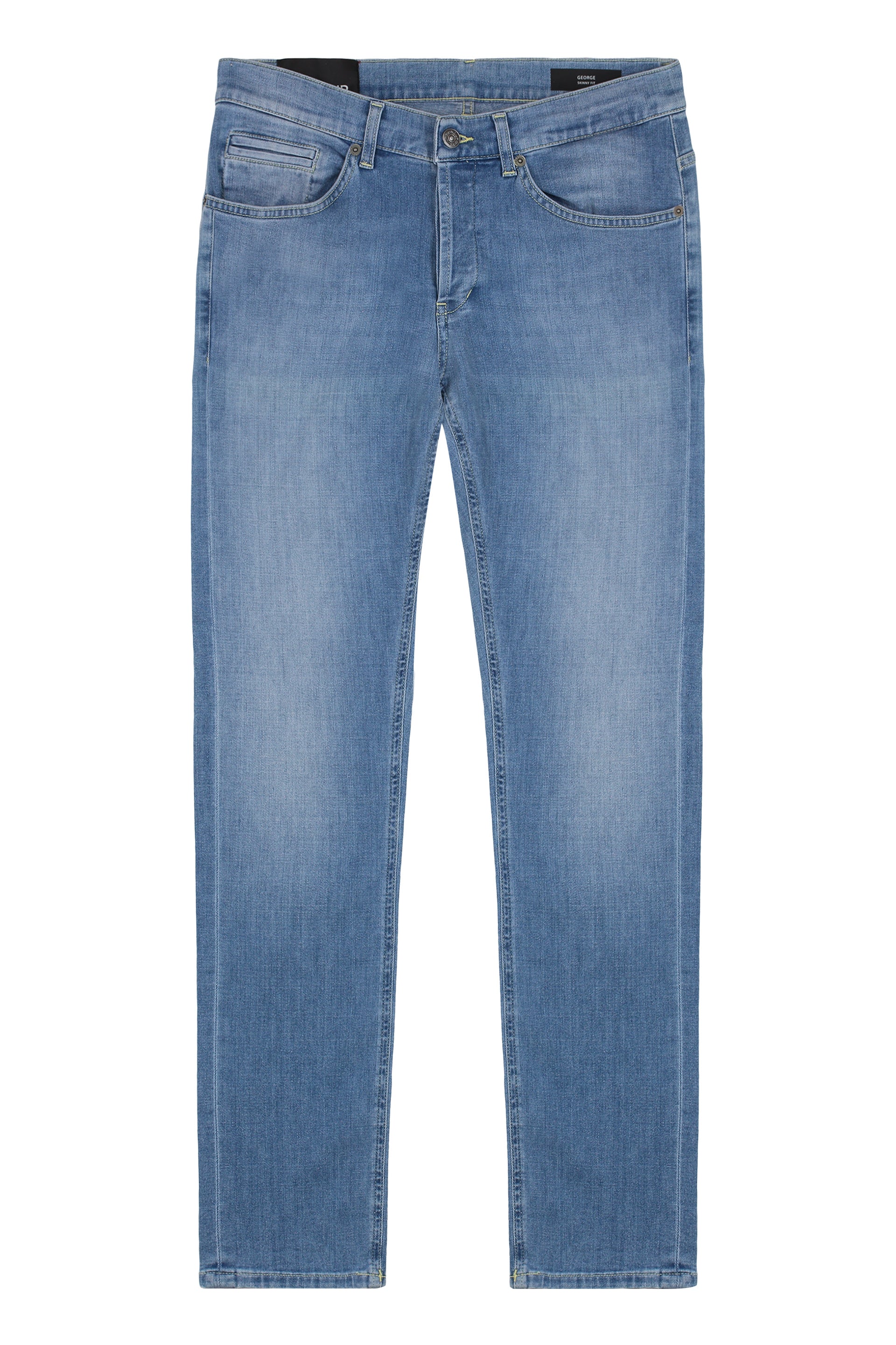 Men's 5-Pocket Jeans with Engraved Metal Rivets
