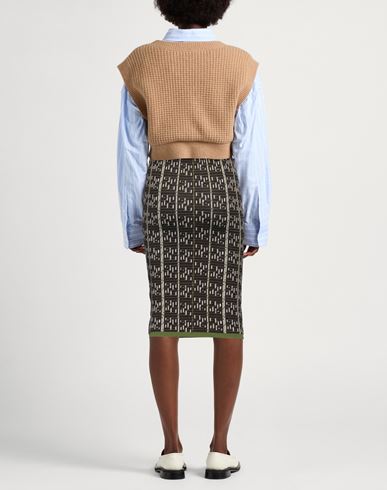 Woman Midi skirt Military green Size 1 Polyamide, Viscose, Polyester