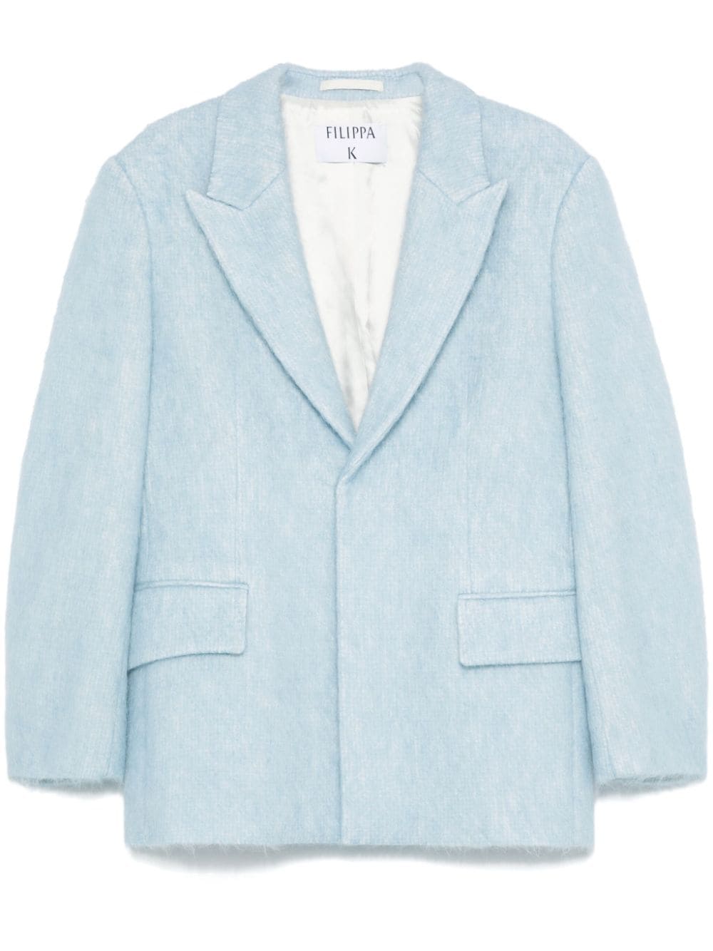Textured blazer - Blue
