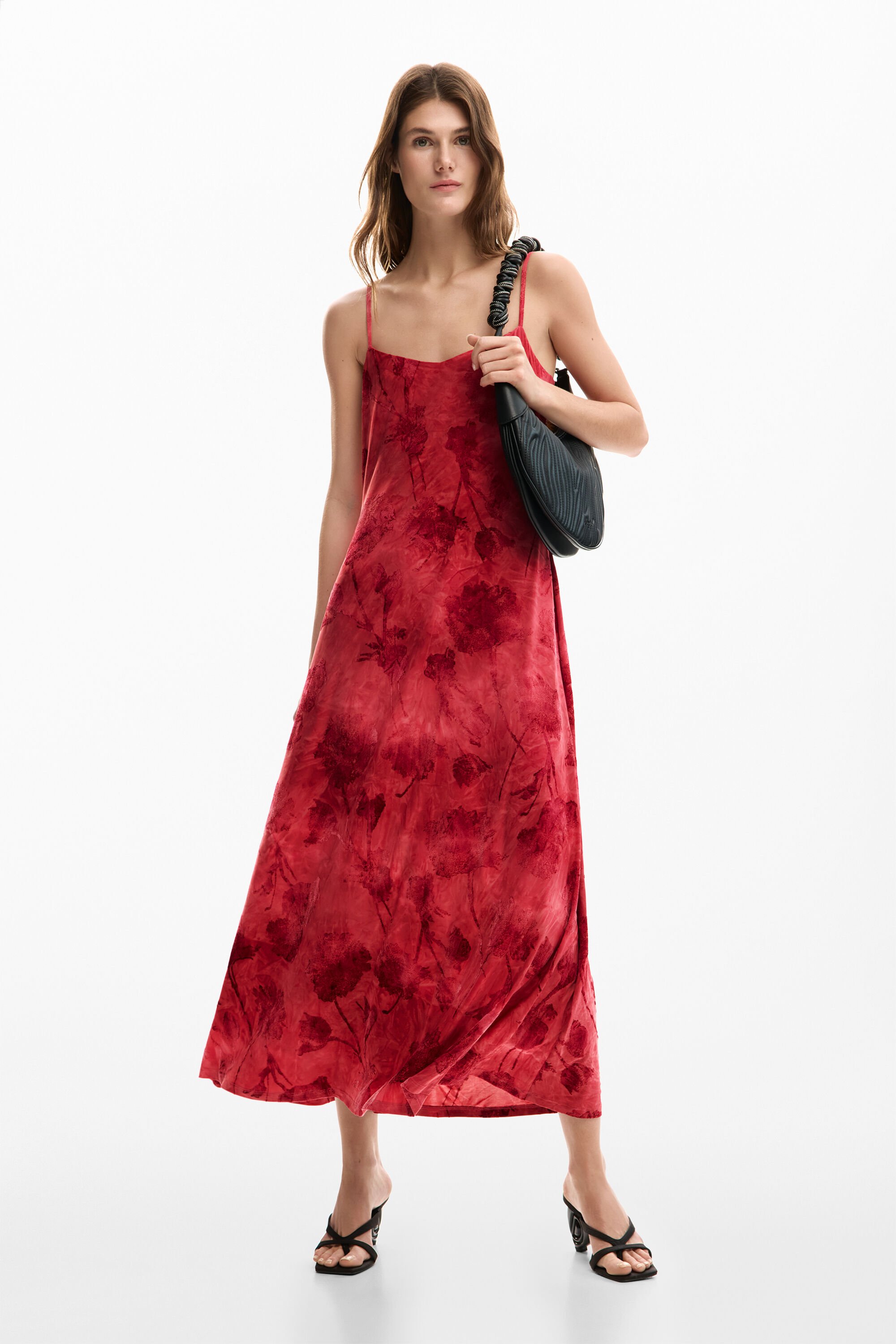 Floral strap dre