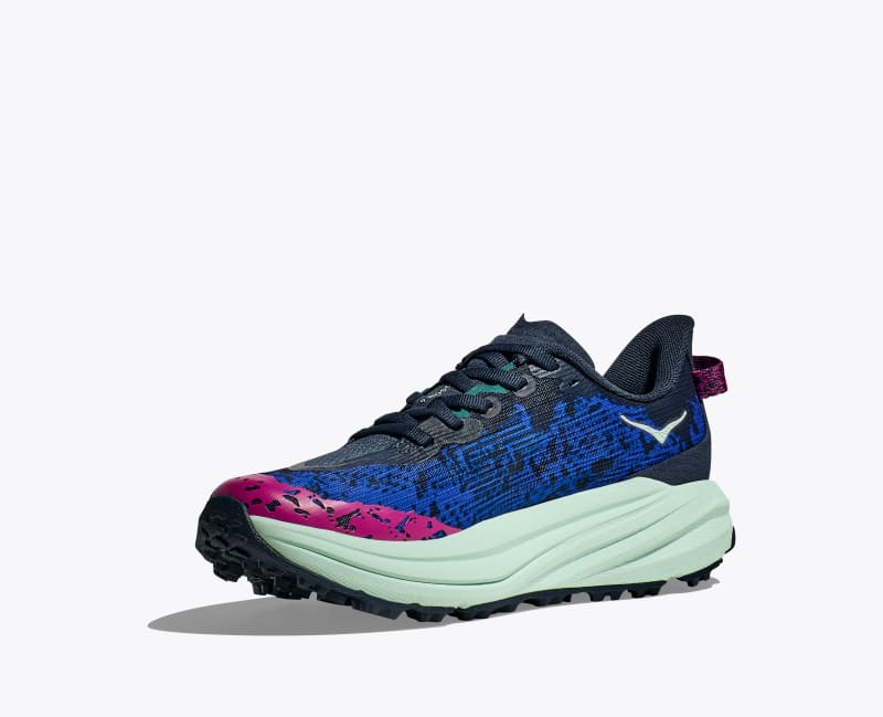 HOKA Speedgoat 6 Shoes in Stormy Skies/Aqua Breeze