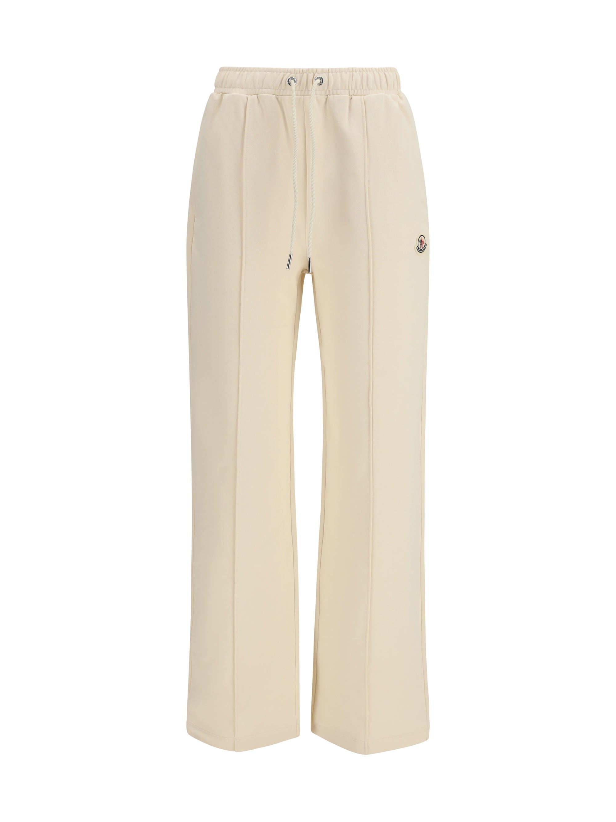 Cotton Drawstring Joggers — Beige
