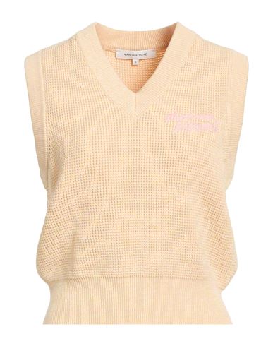 Maison Kitsuné Woman Sweater Apricot Size S Cotton
