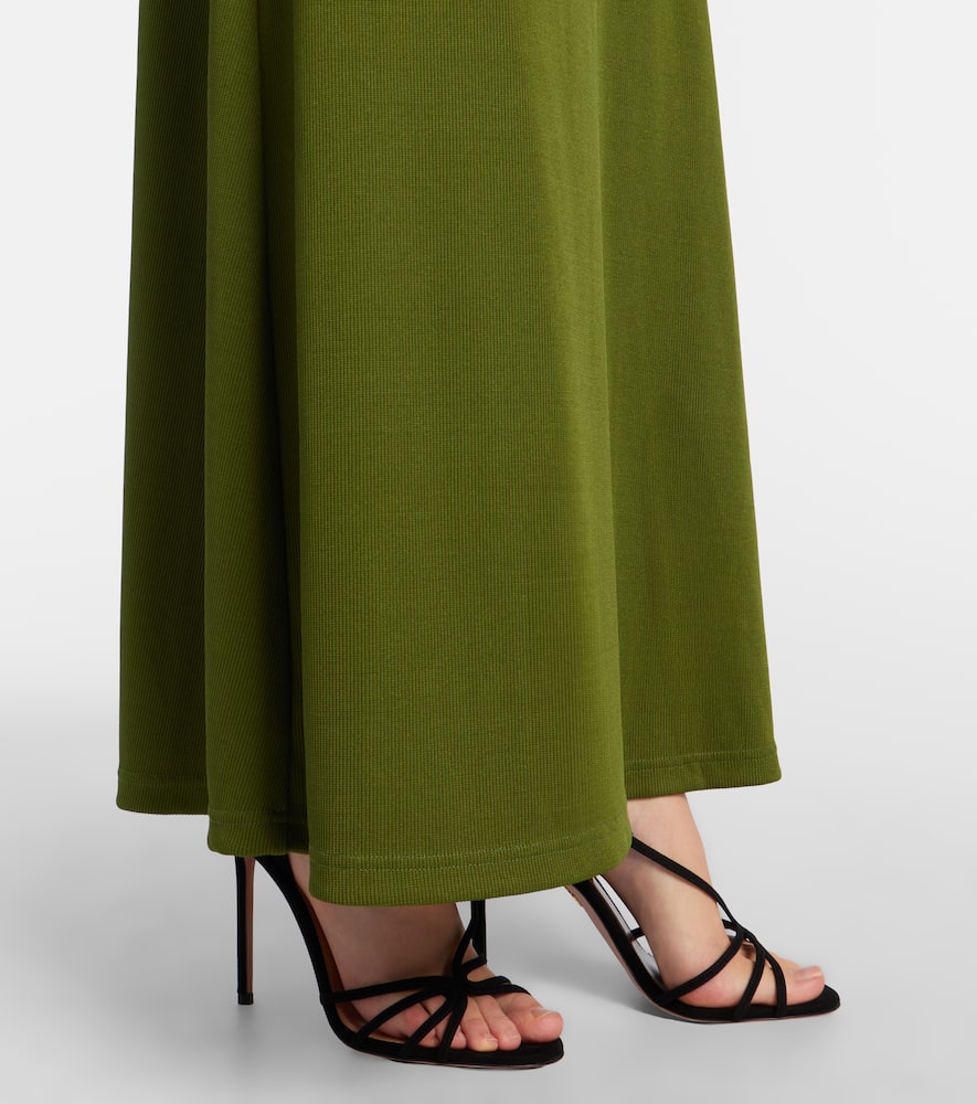Mineral Stone embellished jersey maxi dress