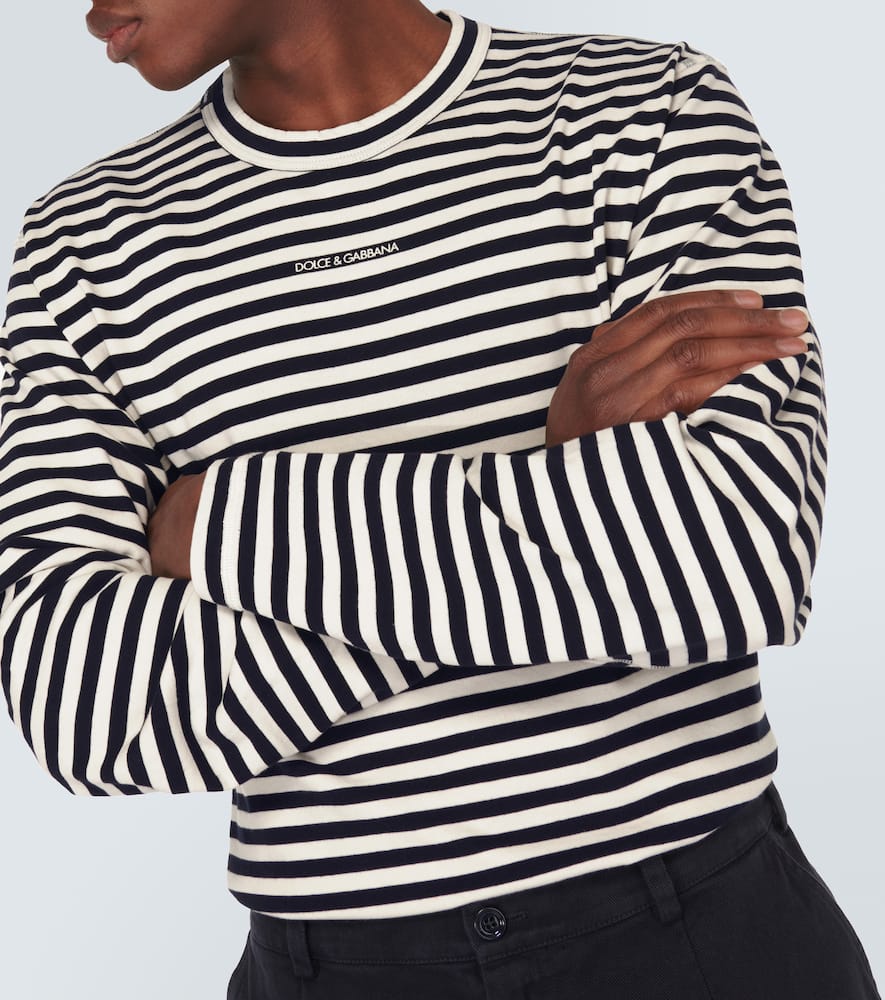 Striped cotton jersey T-shirt
