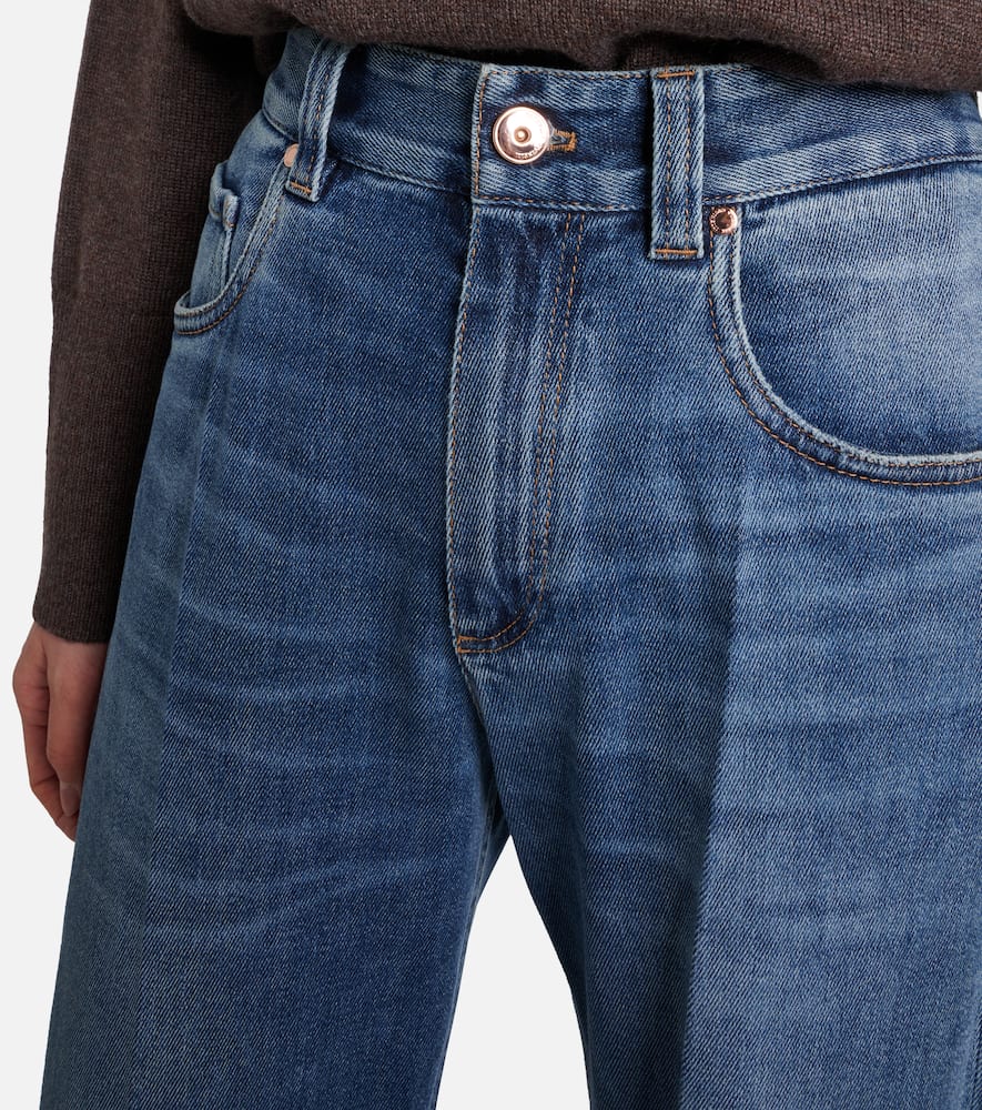 Low-rise straight jeans