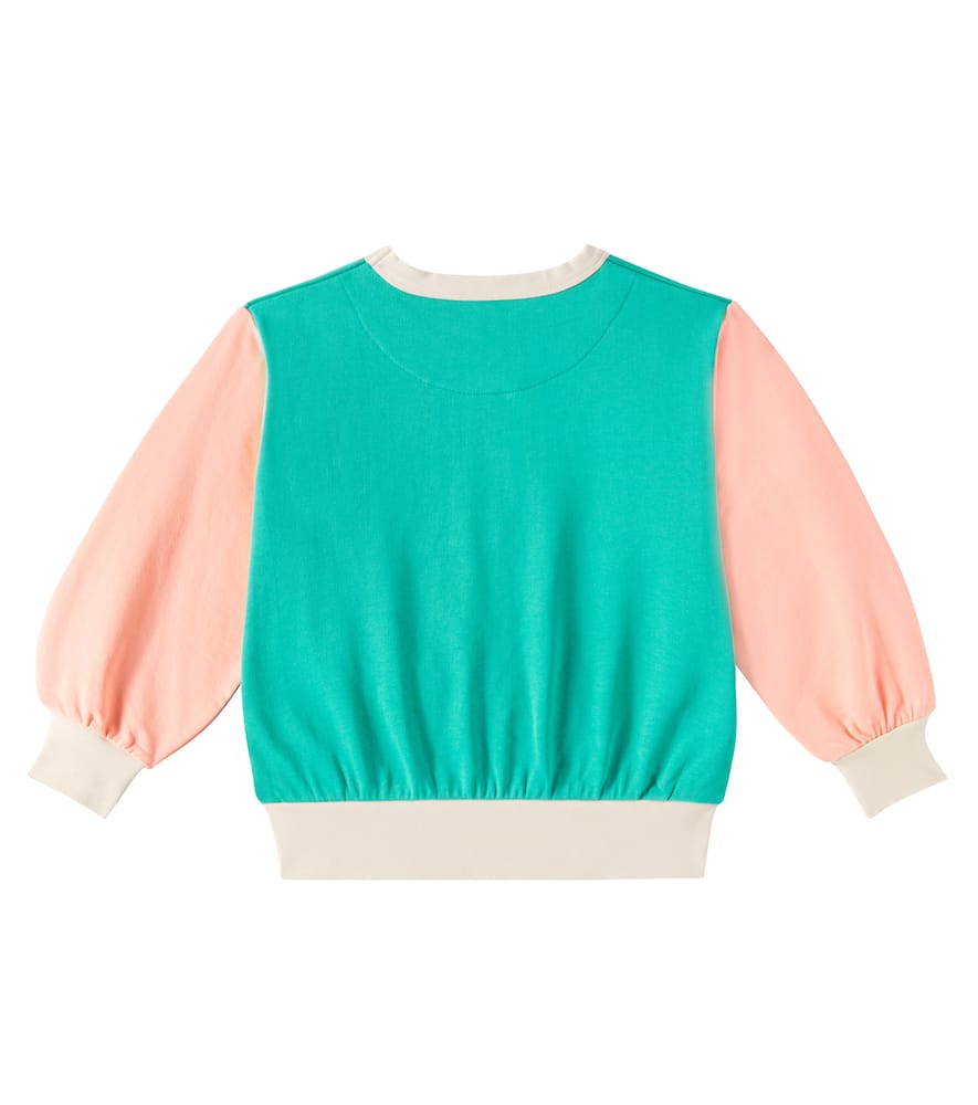 Tinycottons Logo colorblocked cotton jersey sweatshirt