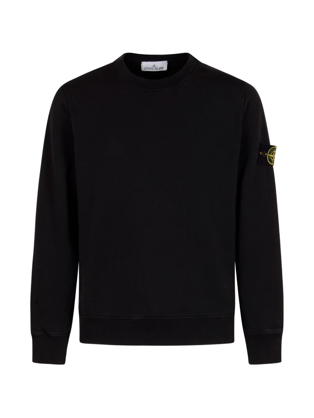 Cotton Crew Sweatshirt — Black