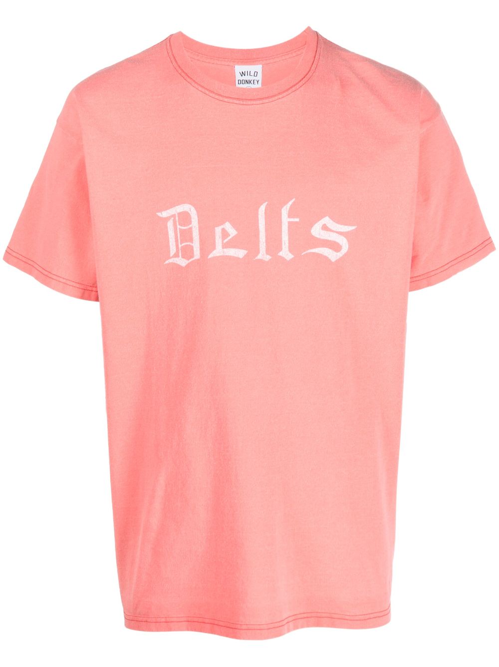 Graphic-print crew-neck T-shirt - Pink