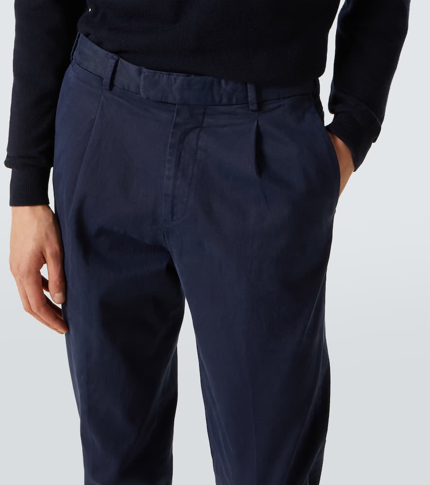 Cotton straight pants