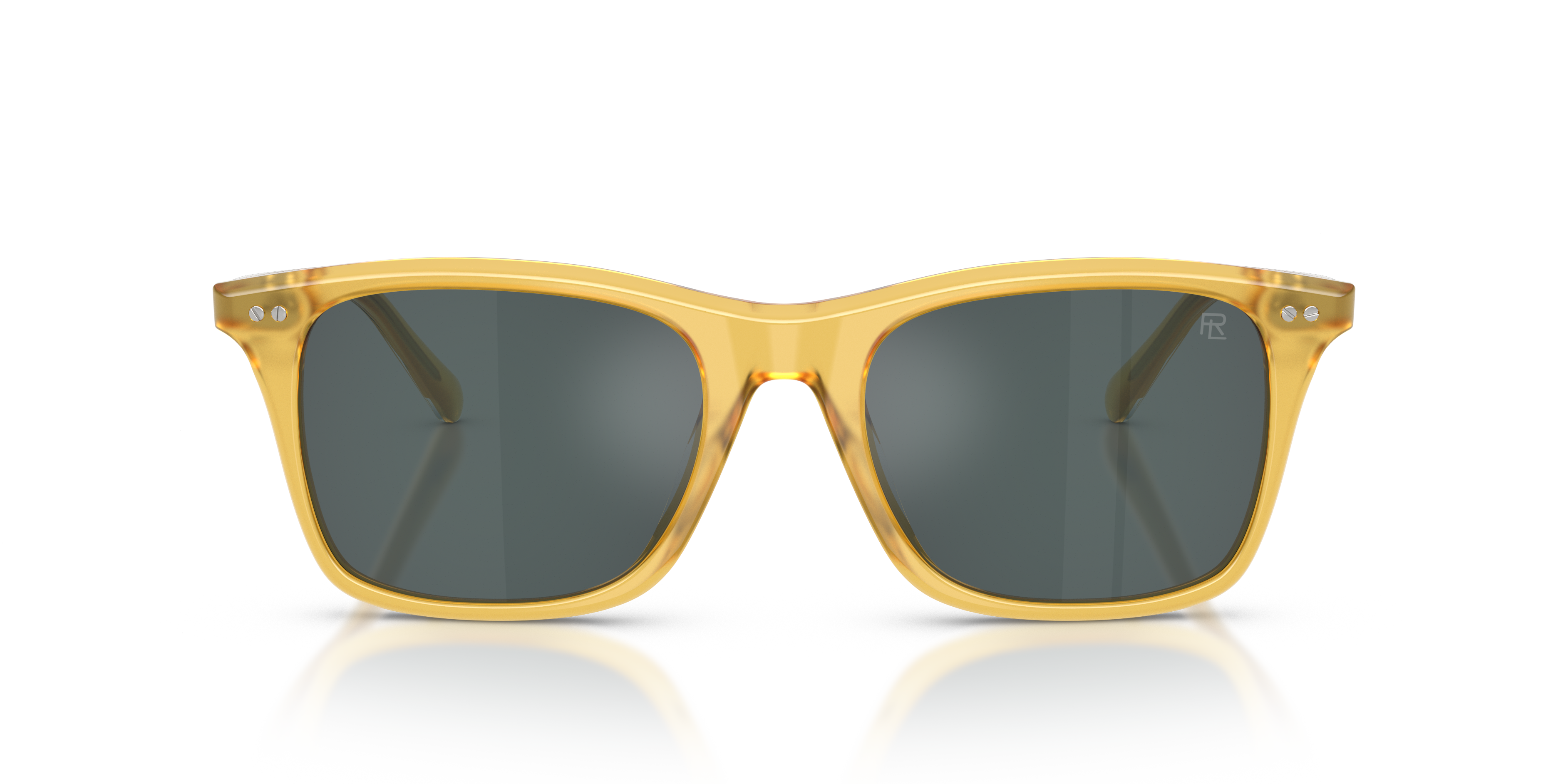 Ralph Lauren Hombre Ralph Lauren RL8242U 50053R Gafas de sol Acetato Amarillo Gris Pantos Normal reflejado