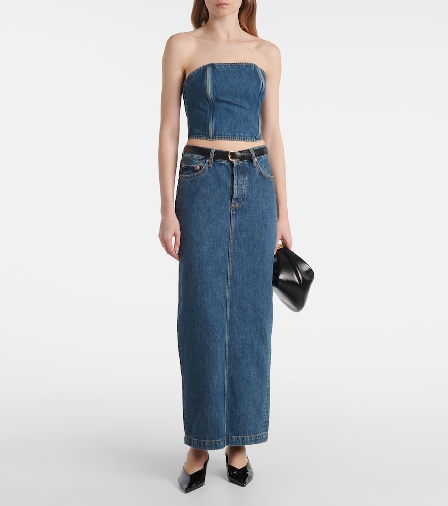 Wardrobe. NYC Denim maxi skirt