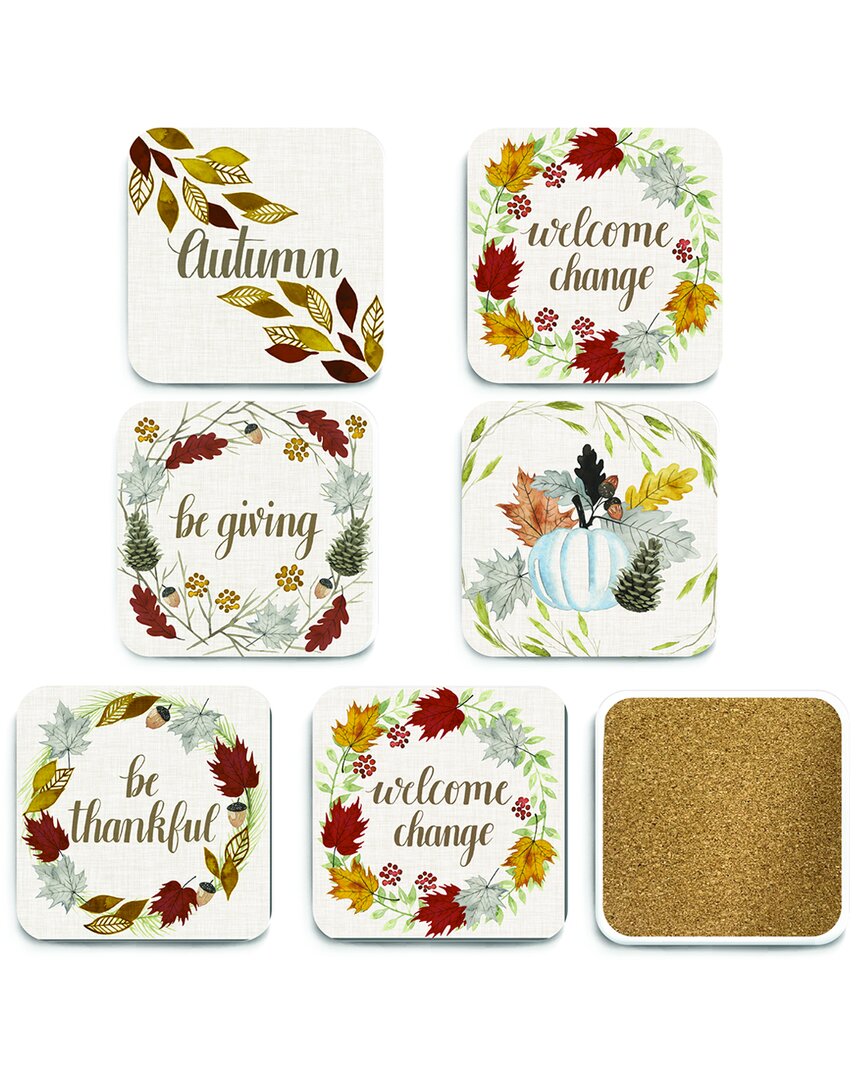 6pc Ceramic Coaster Set